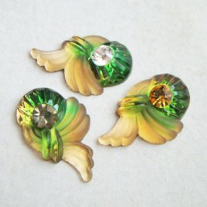 画像2: frost amber~moss green Deco stone