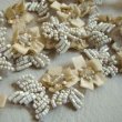 画像1: Ivory  & Cream vintage beads trim (1)