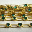 画像2: brass open link chain  "Emerald" (2)