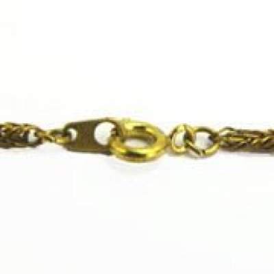 画像3:  brass twist chain necklace