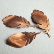 画像1: brass feather leaf stamping (1)