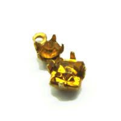 画像1: brass multi stone setting 1R