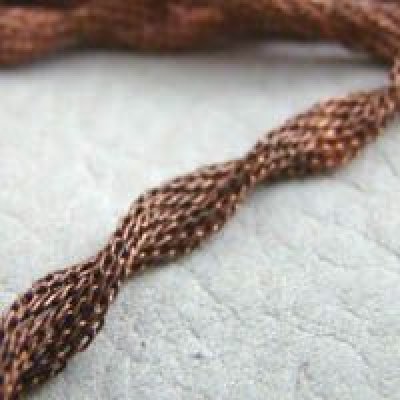 画像1: brass 4mm twist mesh chain 