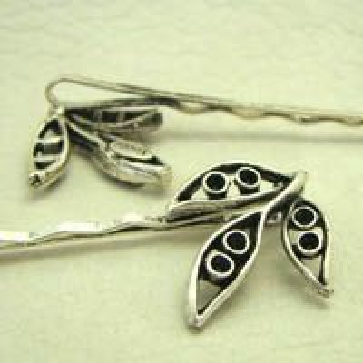 画像1: AS 2mm stones Leaf pin