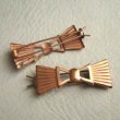 画像1: copper Deco Bow barrette (1)