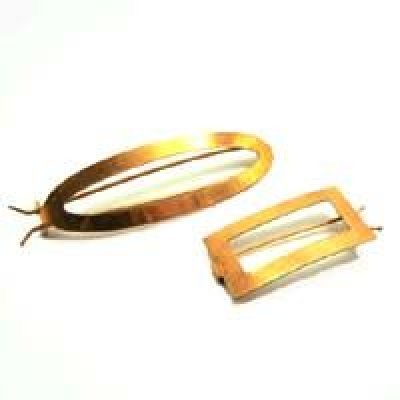 画像2: copper hair barrette "square"