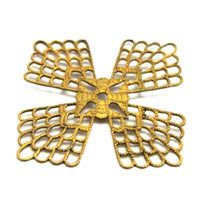 画像1: brass cross filigree