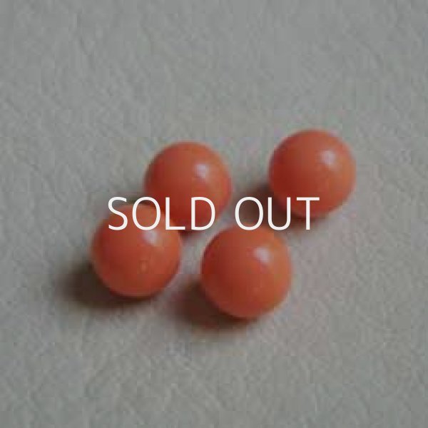 画像1: 2pcs 8mm plastic coral No-hole (1)