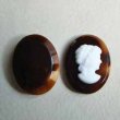 画像1: 34×25 brown / white cameo (1)