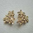 画像1: GP triangle flower earring base (1)