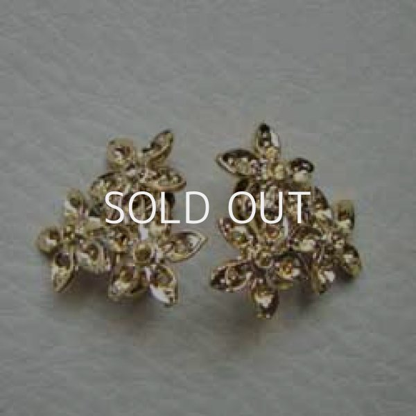 画像1: GP triangle flower earring base (1)