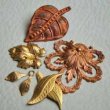 画像4: brass leaf stone setting charm (4)