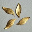 画像1: 2pcs brass 10×28 leaf stamping (1)