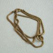 画像1: 60cm brass snake chain necklace (1)