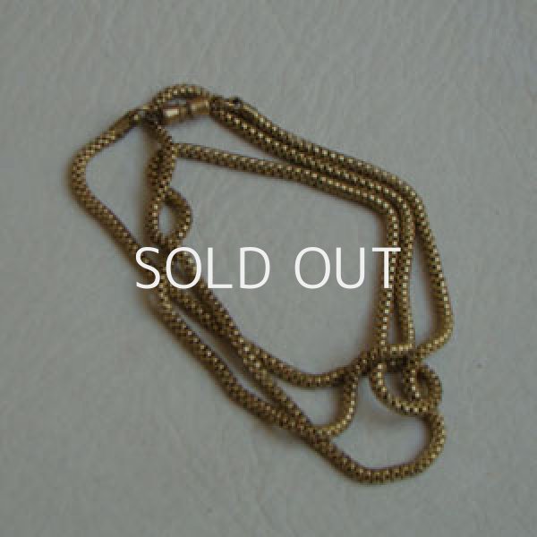 画像1: 60cm brass snake chain necklace (1)