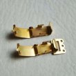 画像2: 2pcs brass 5×11 lined fold over clasp (2)