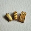 画像3: 2pcs brass 5×11 lined fold over clasp (3)