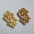 画像2: brass floral setting connector (2)