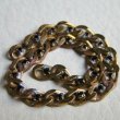 画像2: 5mm brass / Jet stone chain section (2)