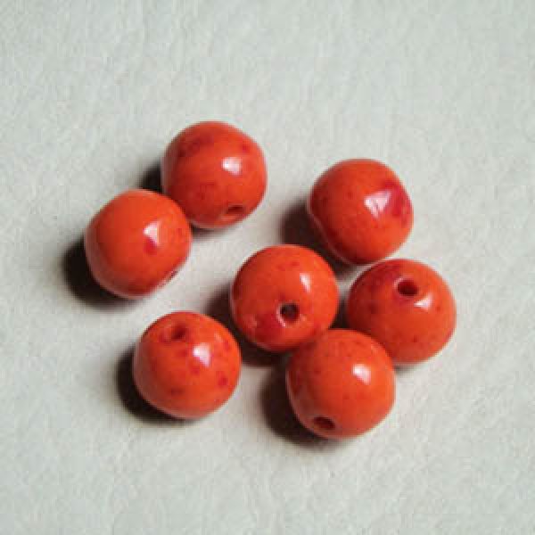 画像1: 2pcs 9~10mm coral matrix (1)