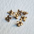 画像1: 5pcs brass tiny setting flower (1)