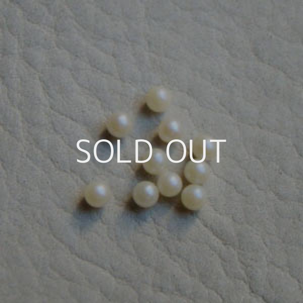 画像1: 10pcs 3mm off-white No-hole pearl (1)