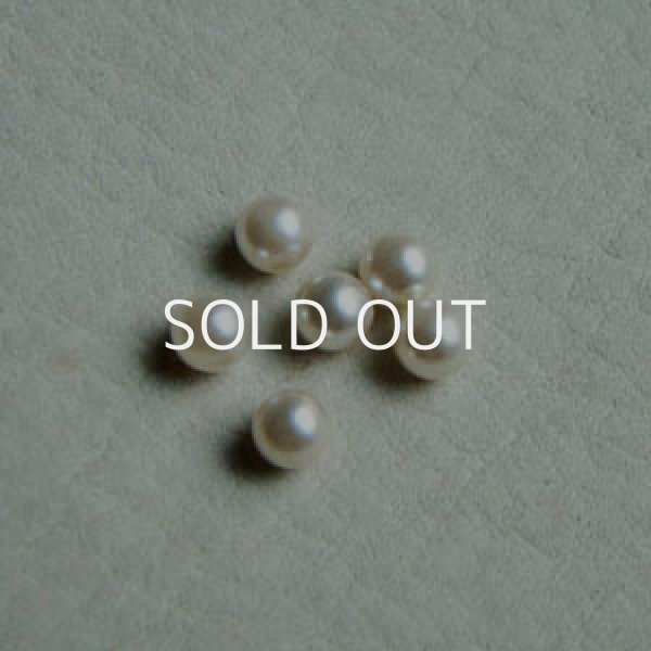 画像1: 6pcs 4mm ivory No-hole pearl (1)