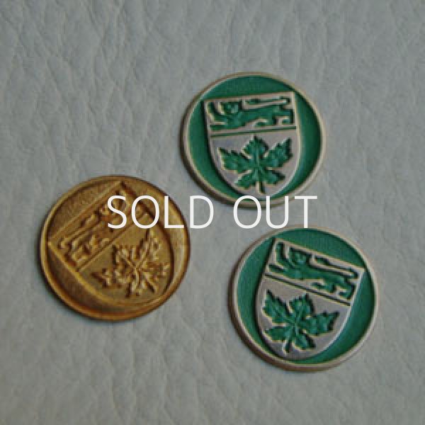 画像1: green enamel crest stamping (1)