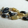 画像2: black glass & brass beads link section (2)