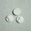 画像1: 3pcs 9mm ivory plastic cameo (1)