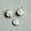 画像2: 3pcs 9mm ivory plastic cameo (2)