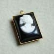 画像2: 20×15 RECT black/white plastic cameo (2)