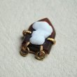 画像3: 14×10 brown/white shield cameo (3)