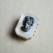 画像2: 12×8 hematite Lady Head cameo (2)