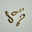 画像1: 2pcs brass hook clasp (1)