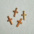 画像1: 2pcs brass tiny cross charm (1)