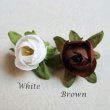 画像2: silk flower Baby Ranunculus "Brown" (2)