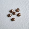 画像1: 10pcs 4.5~5mm bronze pearl cab (1)