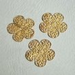 画像1: brass 35×36 5 petal filigree (1)