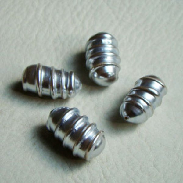 画像1: Lt/gray screw drum 1/2 drilled pearl (1)