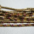 画像1: brass 24pp "Ruby" & baguette rhinestone chain blank (1)