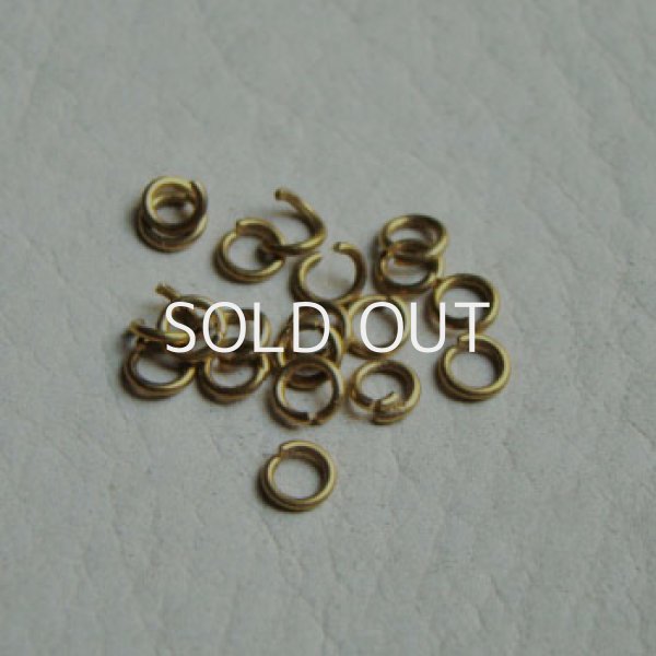 画像1: 20pcs brass 4mm jump ring (1)