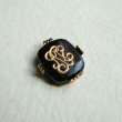 画像2: 16×14 Black / Gold monogram cabochon (2)