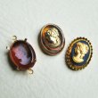 画像2: 18×13 Black / Gold glass cameo (2)