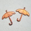 画像3: copper "Umbrella" charm (3)