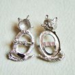 画像1: SP metal Cat brooch base (1)