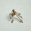 画像1: brass / crystal tapered pierce finding (1)