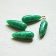 画像1: Jade green 1/2 drilled drop (1)