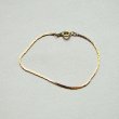 画像1: 1mm brass chain bracelet (1)