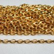 画像1: GP brass 4mm textured chain (1)